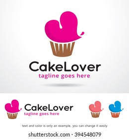 Cake Lover Logo Template Design Vector 