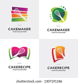 Cake Maker Logo Set Design Template Collection