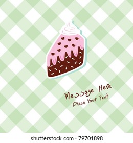 cake message card