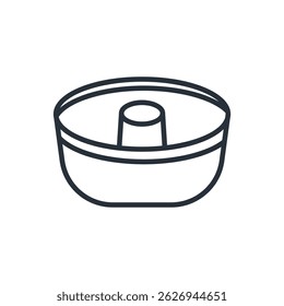 cake mold icons isolated on White Background. Flat style design