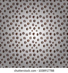 Cake muffin cute seamless pattern. Nice birthday pattern on white, brown and gray. For food poster design. Vector