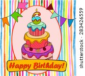cake with number six  birthday