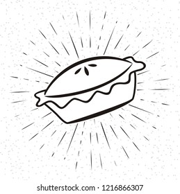 cake on grunge background