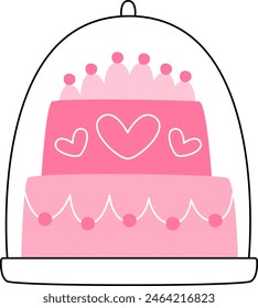 Cake-on-Stand-Vektorillustration