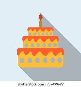 Cake with one candle