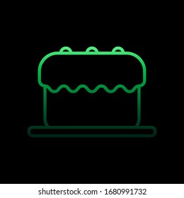 Cake outline nolan icon. Simple thin line, outline vector of restaurant icons for ui and ux, website or mobile application