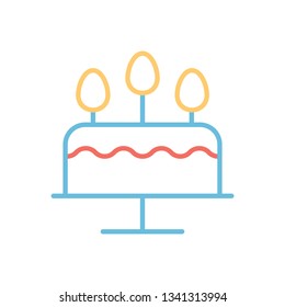 Cake Outline Vector Icon