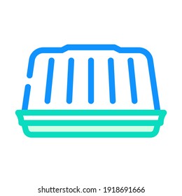 cake package color icon vector. cake package sign. isolated symbol illustration