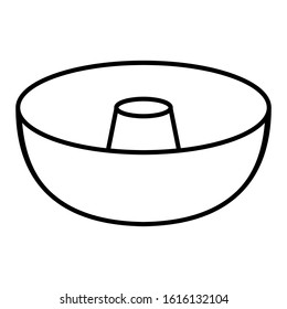 Cake Pan Symbol Symbol. Rahmenstil