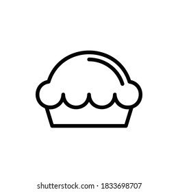 Cake, Pancake Icon Logo Illustration Vector Isolated. Thanksgiving Icon-Set. Suitable for Web Design, Logo, App, and UI. Editable Stroke and Pixel Perfect. EPS 10.