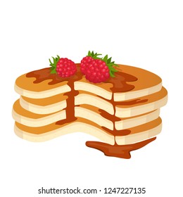 cake, pancakes with chocolate for the menu