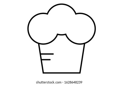 cake pastry icon in flat style isolated.