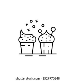 Cake pastry tasty icon. Element of menu dishes icon