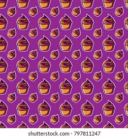 Cake pattern background