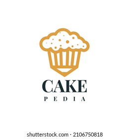 Cake pedia logo template desigm. Vector Eps 10