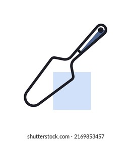 Cake and pie server utensil vector icon. Kitchen appliances. Graph symbol for cooking web site design, logo, app, UI