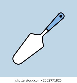 Cake and pie server utensil vector icon. Kitchen appliances. Graph symbol for cooking web site design, logo, app, UI