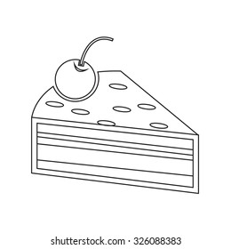 Cake piece icon