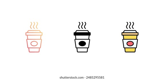 Cake Piece icon design with white background stock illustration
