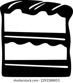 cake piece icon vector symbol design illustration