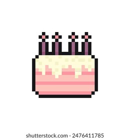 cake pixel art for dynamic digital projects and designs.
