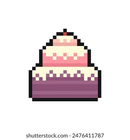 cake pixel art for dynamic digital projects and designs.