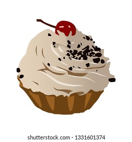 cake realistic vector illustration isolated