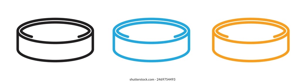 Cake ring icon line art vector