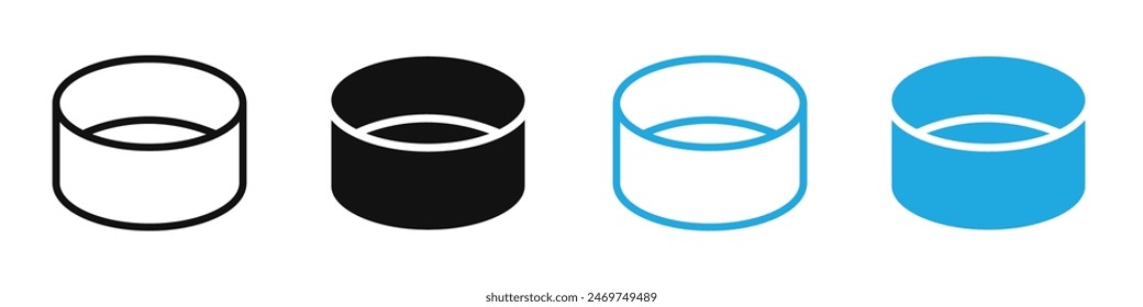 Cake ring icon mark in filled style