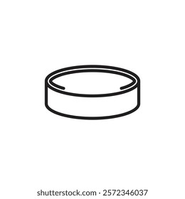 Cake ring icon Vector flat thin line illustration