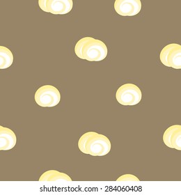 Cake roll seamless pattern background. vector design illustration.