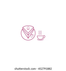 cake, saucer, strawberry