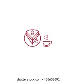 cake, saucer, strawberry