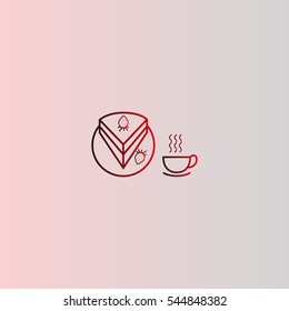 cake, saucer, strawberry