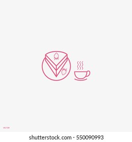 cake, saucer, strawberry