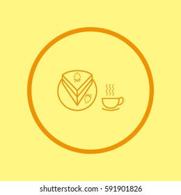 cake, saucer, strawberry