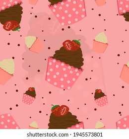 cake seamless illustration vector design