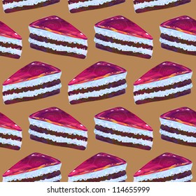 cake seamless pattern