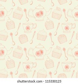 cake seamless pattern