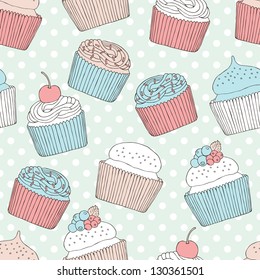 cake seamless pattern