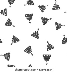 Cake seamless pattern. Vector illustration for backgrounds