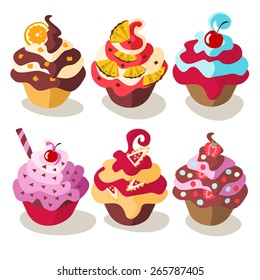Cake set for pastry-shop 