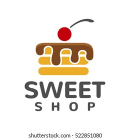 Cake Shop Logo Concept. Sweet Shop Logo. Bakery Logo. Bakery Shop. Bakery Icon. Bakery Sweets. Cake Icon. ?afe Logo.