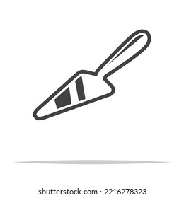 Cake shovel icon transparent vector isolated