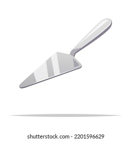 Cake shovel vector isolated illustration