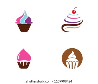 Cake sign icon vector illustration design template 