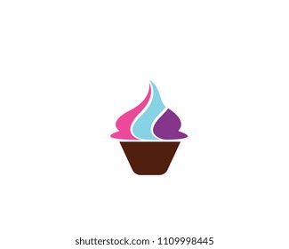 Cake sign icon vector illustration design template 