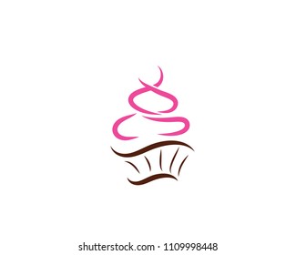 Cake sign icon vector illustration design template 