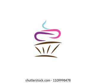 Cake sign icon vector illustration design template 