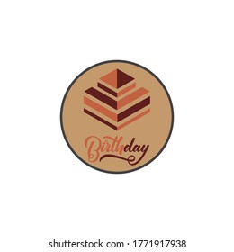 Cake sign icon vector illustration design template